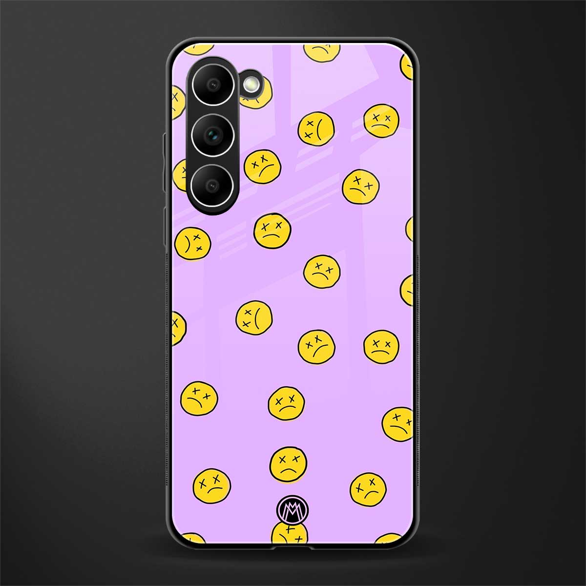 groovy emoticons glass case for phone case | glass case for samsung galaxy s23