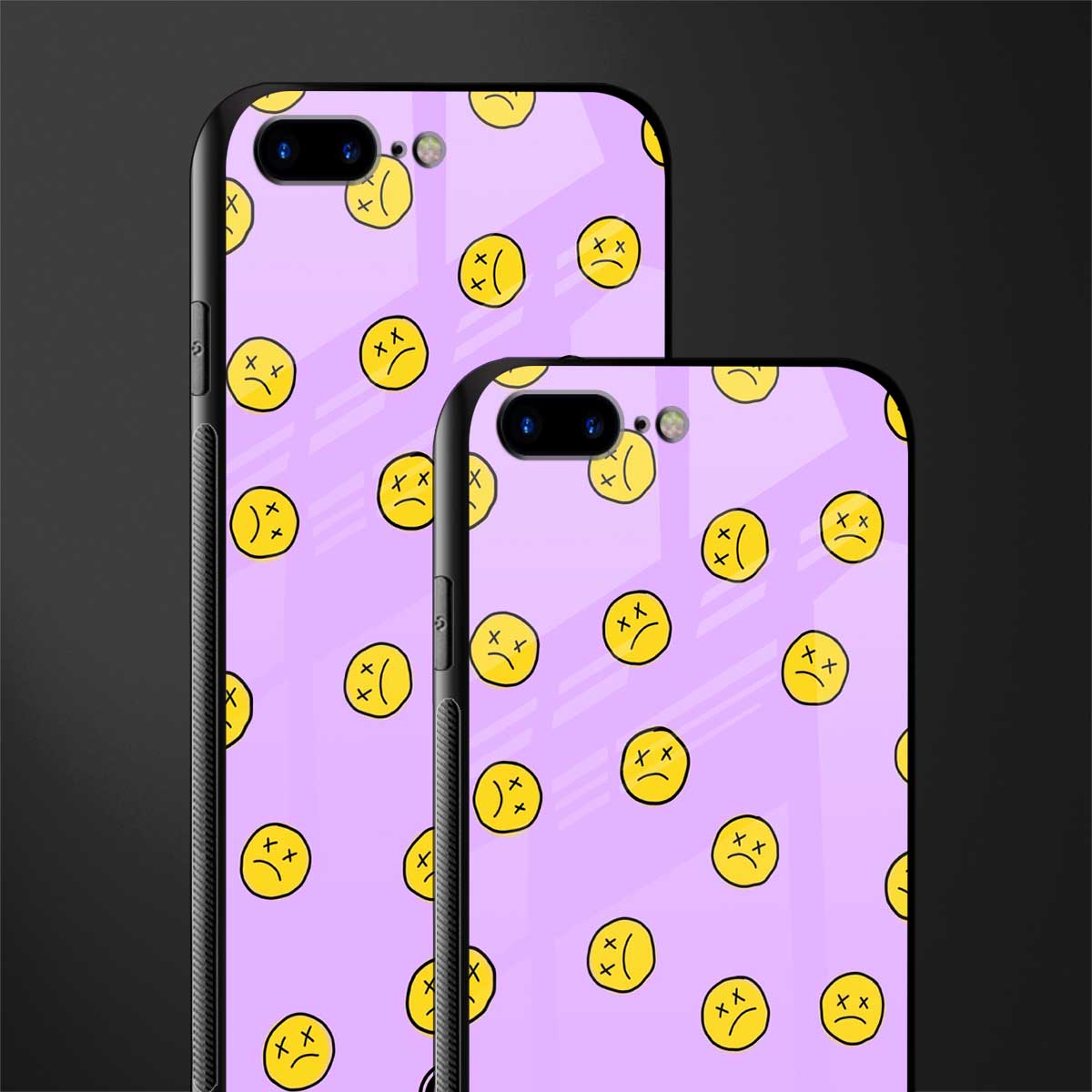 groovy emoticons glass case for iphone 8 plus image-2