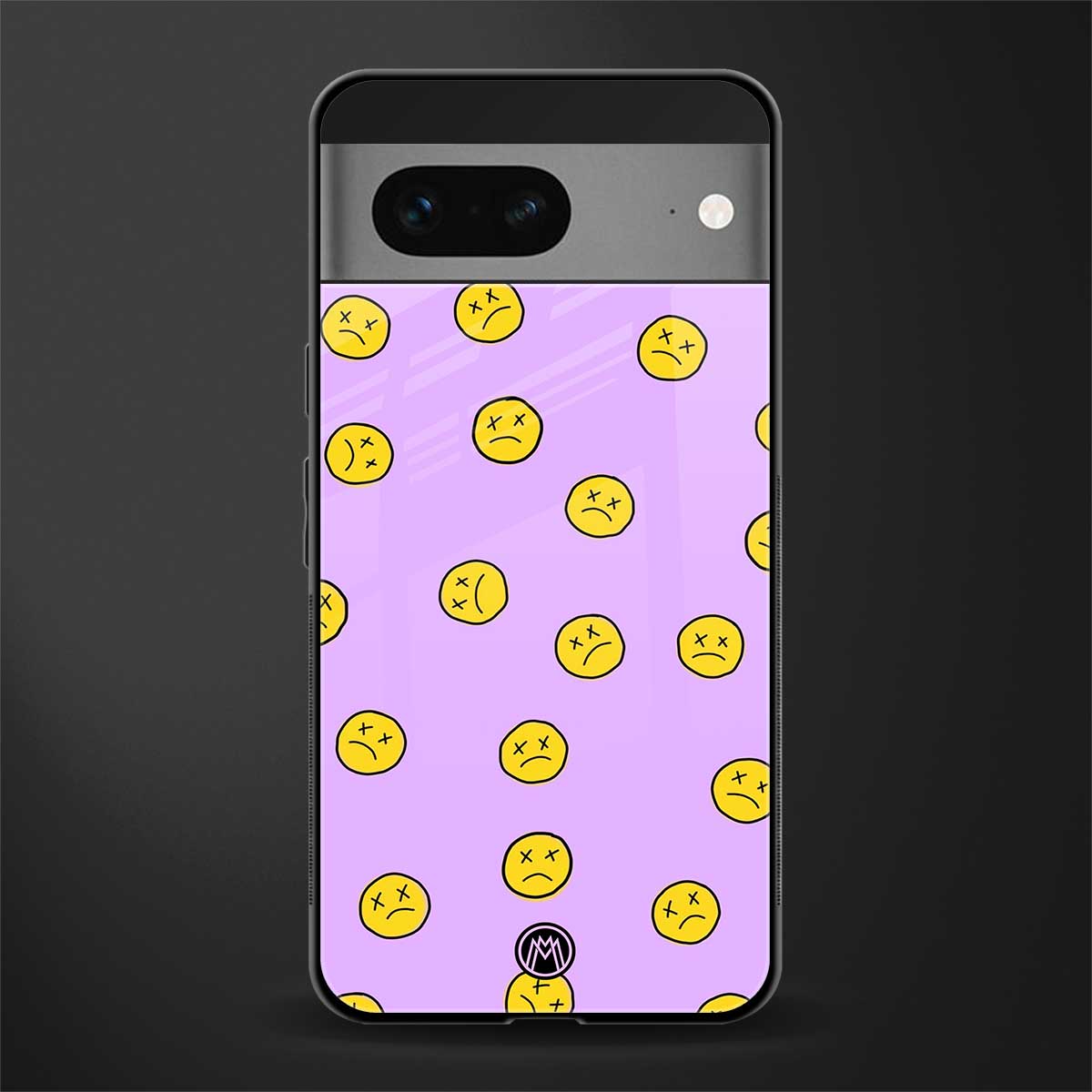 groovy emoticons back phone cover | glass case for google pixel 7