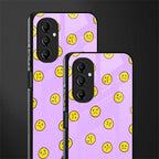 groovy emoticons back phone cover | glass case for samsung galaxy a14 5g