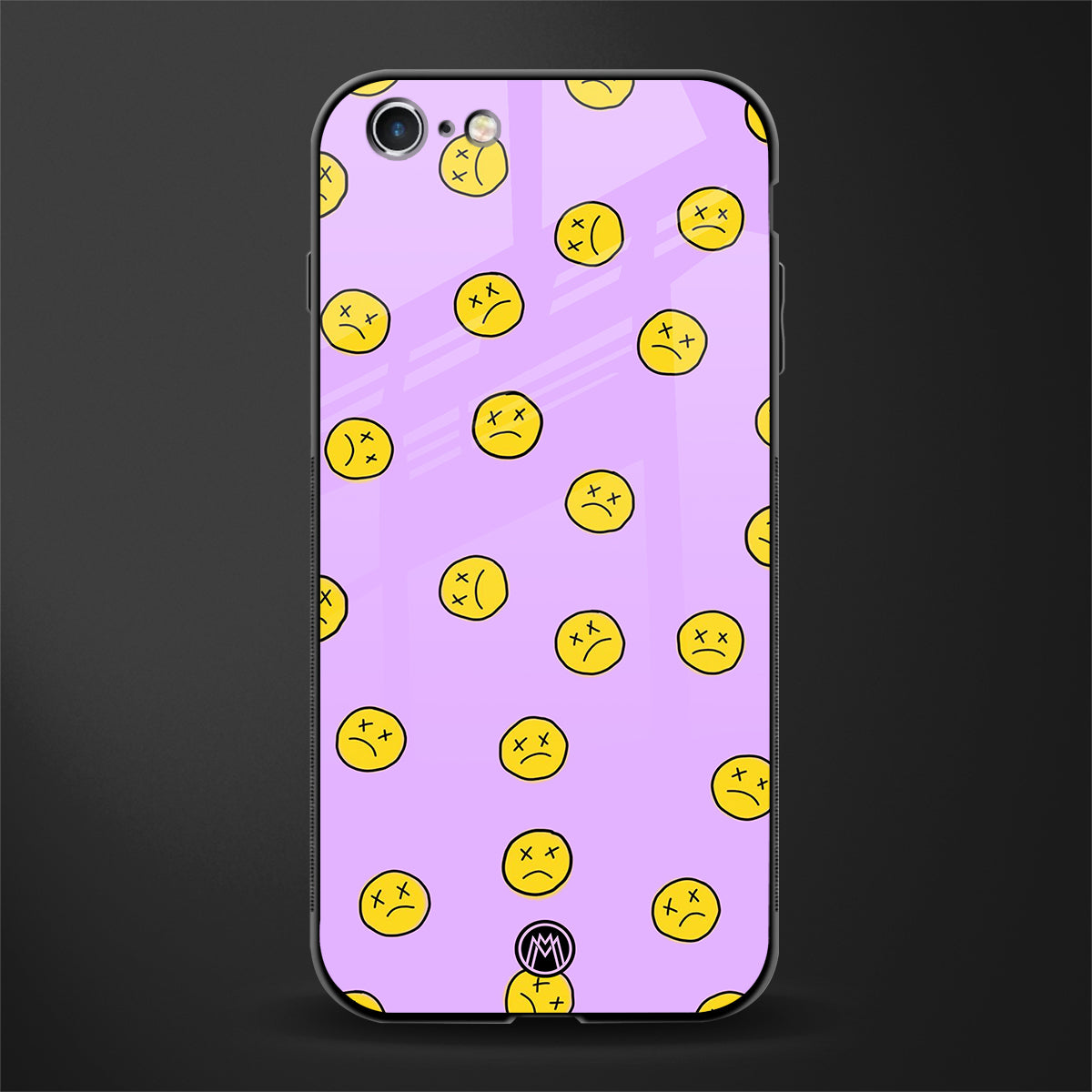 groovy emoticons glass case for iphone 6 plus image