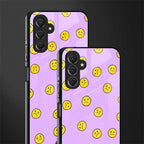 groovy emoticons back phone cover | glass case for samsun galaxy a24 4g