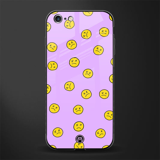 groovy emoticons glass case for iphone 6s image