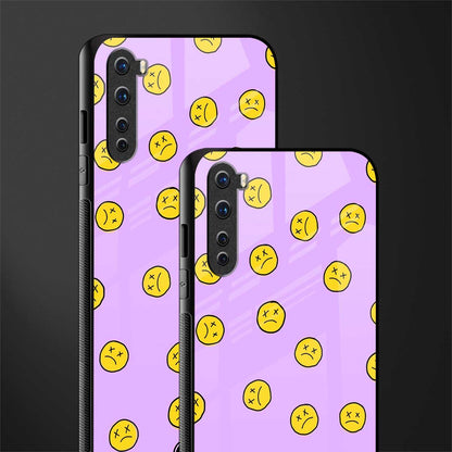 groovy emoticons glass case for oneplus nord ac2001 image-2