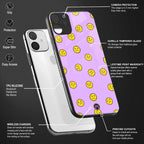 groovy emoticons back phone cover | glass case for redmi note 11 pro plus 4g/5g
