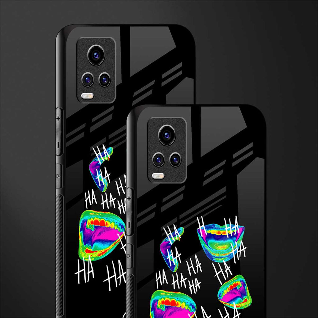 hahahahahaha back phone cover | glass case for vivo y73