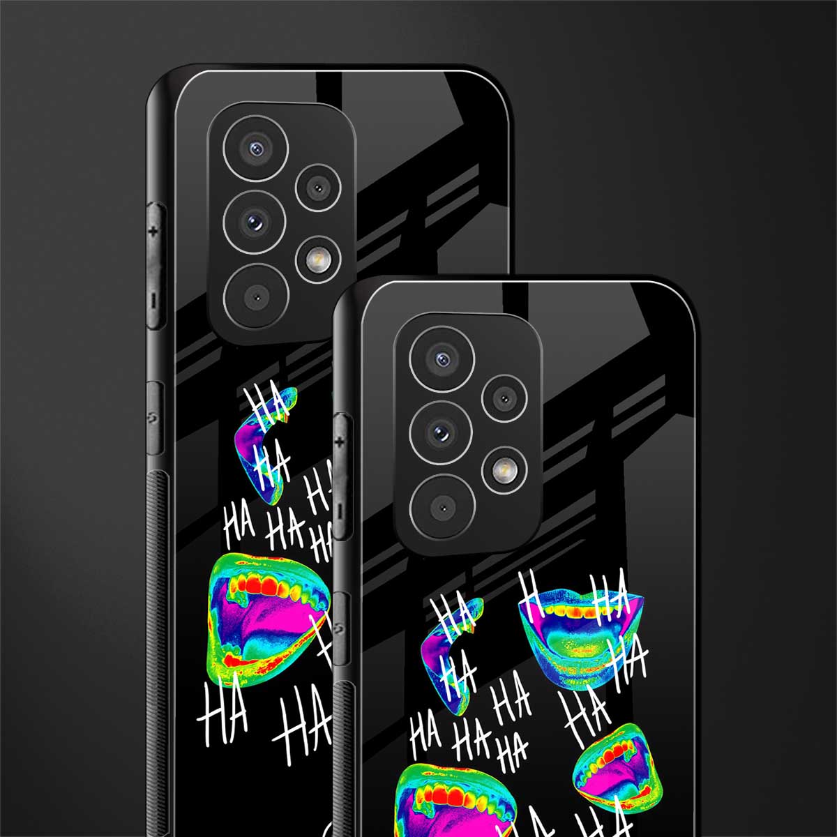 hahahahahaha back phone cover | glass case for samsung galaxy a73 5g