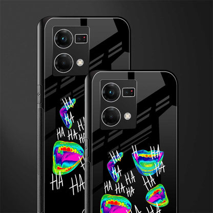 hahahahahaha back phone cover | glass case for oppo f21 pro 4g