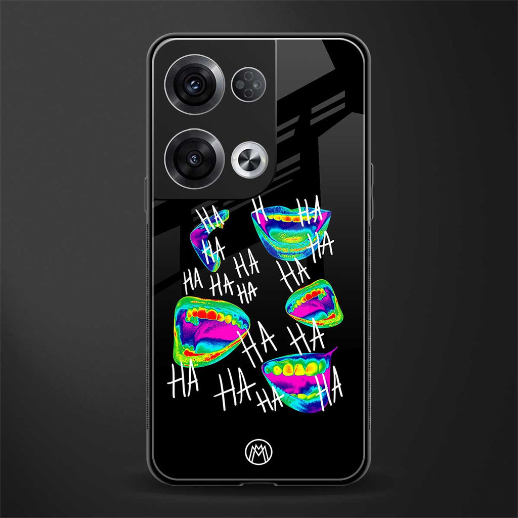 hahahahahaha back phone cover | glass case for oppo reno 8
