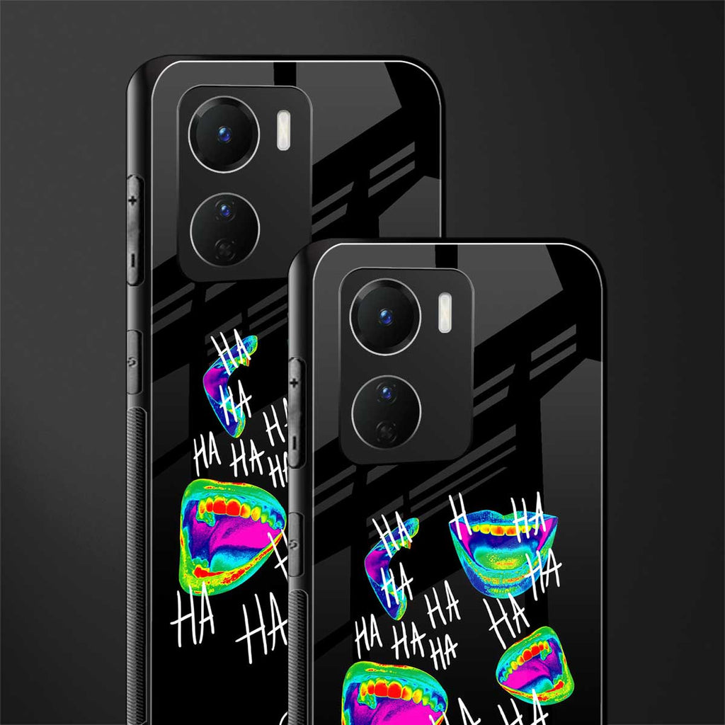 hahahahahaha back phone cover | glass case for vivo y16