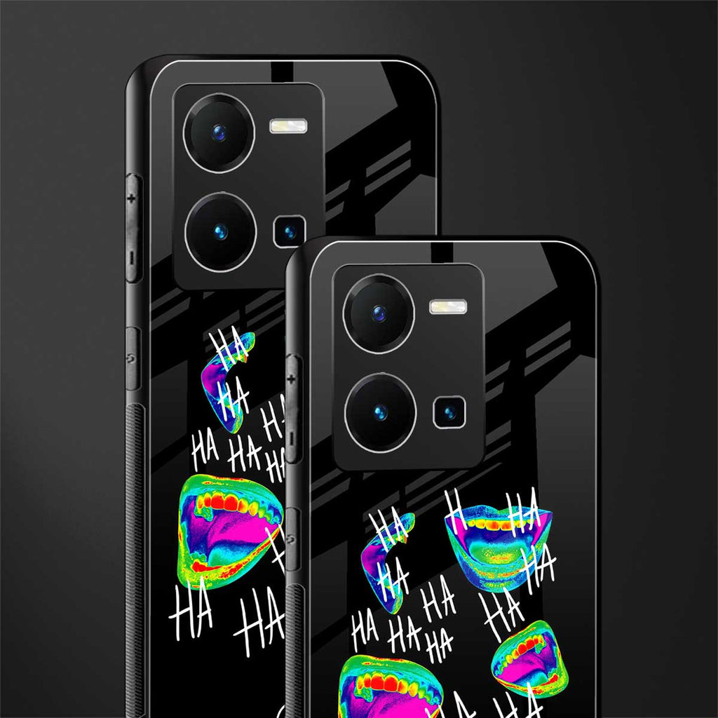 hahahahahaha back phone cover | glass case for vivo y35 4g
