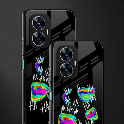 hahahahahaha back phone cover | glass case for realme c55