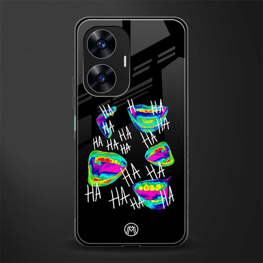 hahahahahaha back phone cover | glass case for realme c55