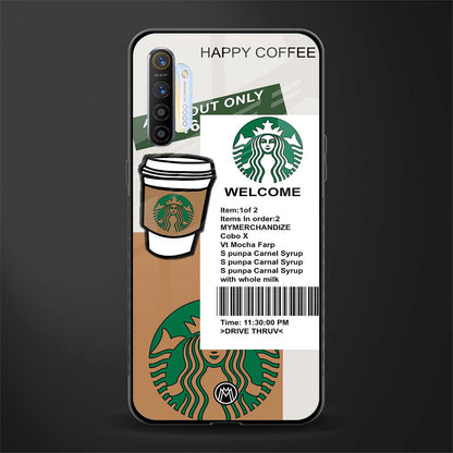 happy coffee glass case for realme xt image