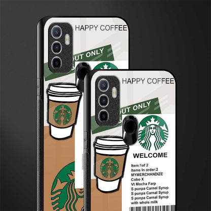 happy coffee glass case for oppo a53 image-2