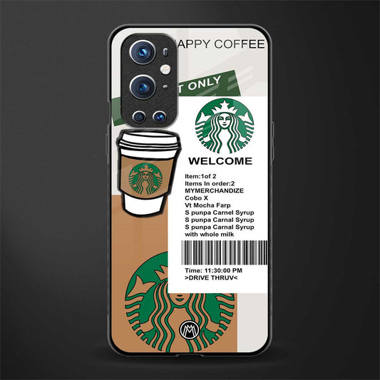 happy coffee glass case for oneplus 9 pro image