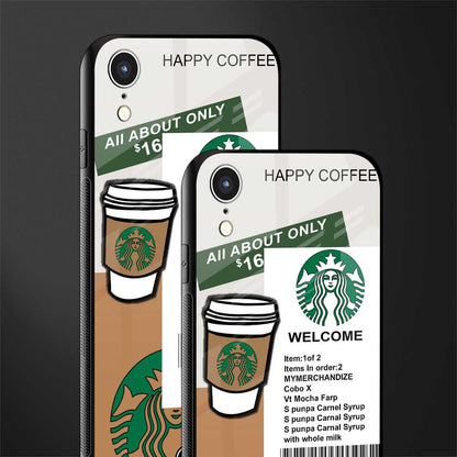 happy coffee glass case for iphone xr image-2