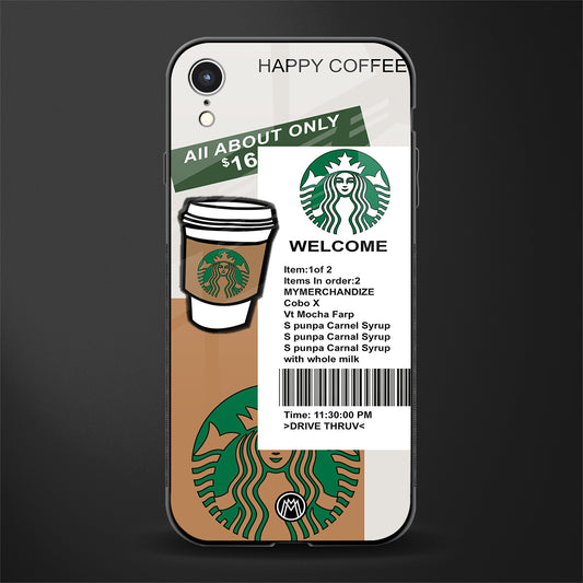 happy coffee glass case for iphone xr image