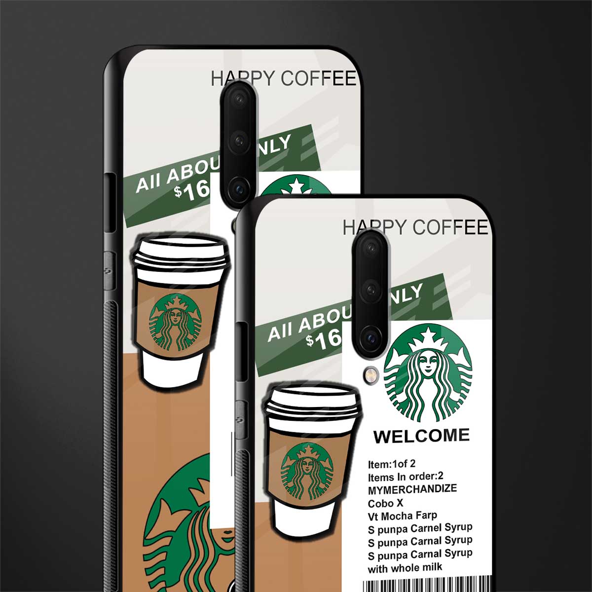 happy coffee glass case for oneplus 7 pro image-2