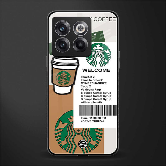 happy coffee back phone cover | glass case for oneplus 10t