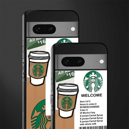 happy coffee back phone cover | glass case for google pixel 7