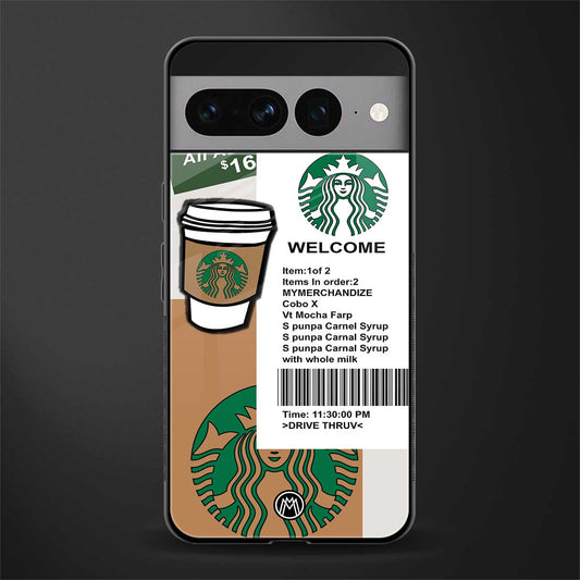 happy coffee back phone cover | glass case for google pixel 7 pro