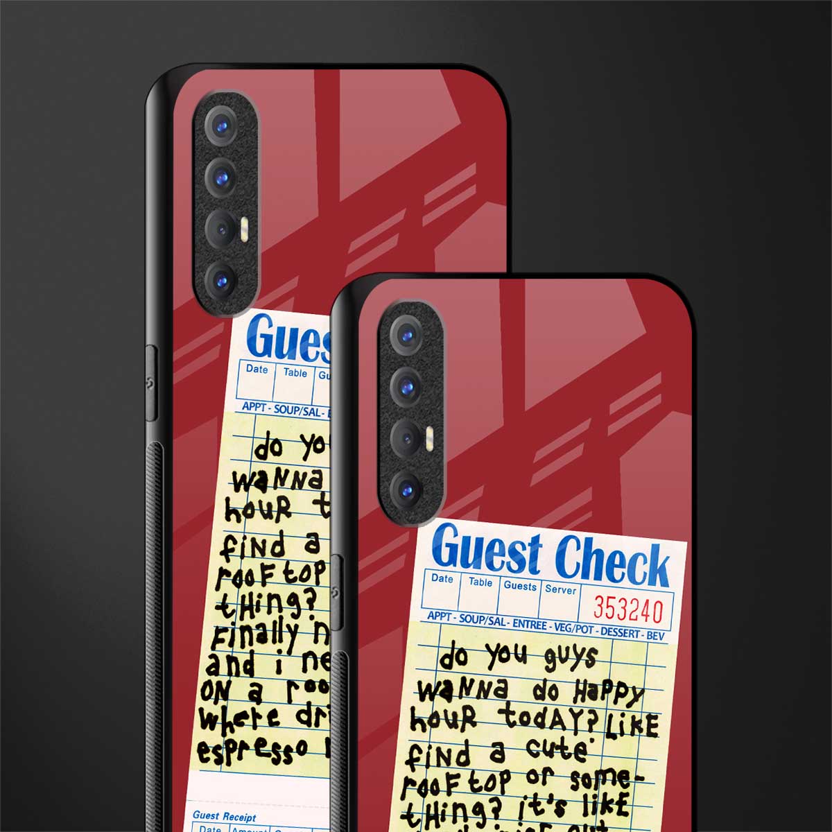 happy hour glass case for oppo reno 3 pro image-2