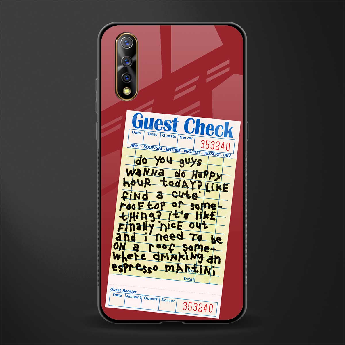 happy hour glass case for vivo s1 image