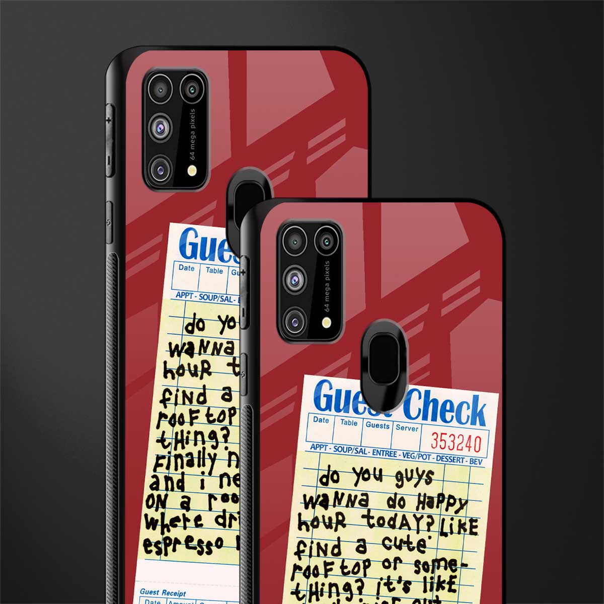 happy hour glass case for samsung galaxy f41 image-2