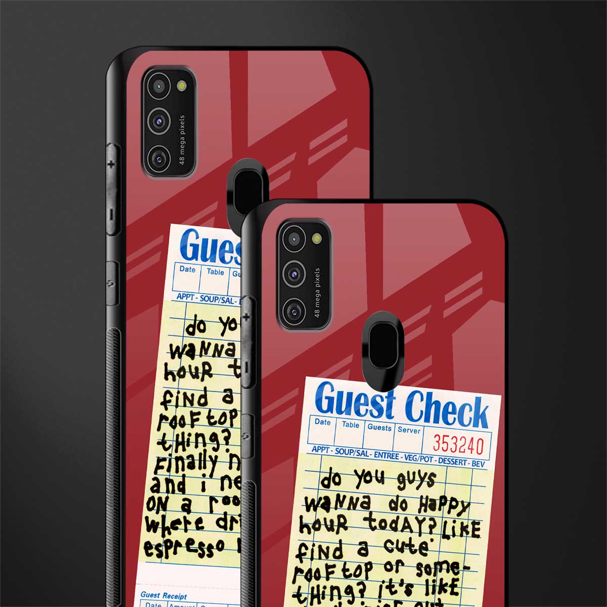 happy hour glass case for samsung galaxy m21 image-2