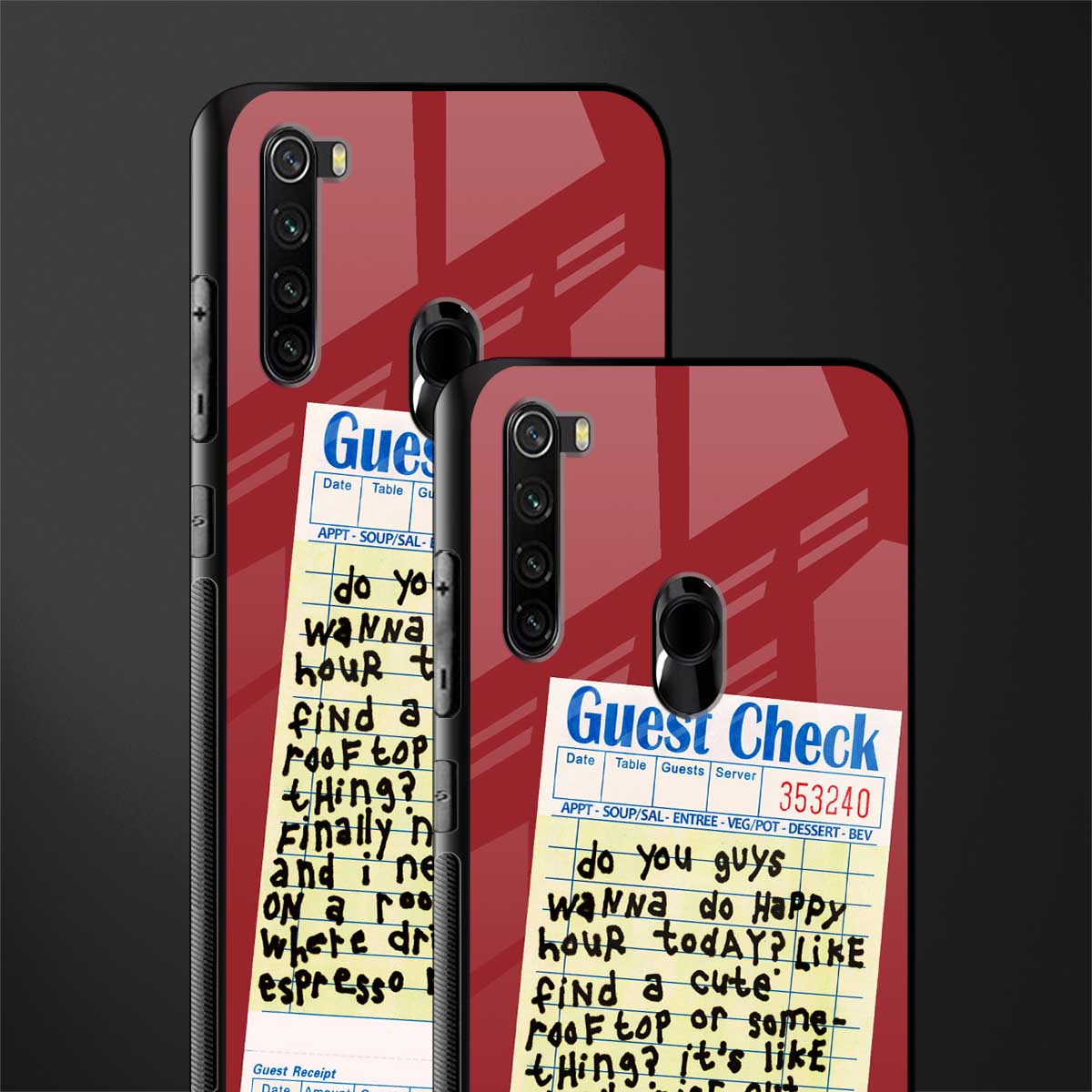 happy hour glass case for redmi note 8 image-2