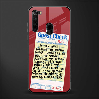 happy hour glass case for redmi note 8 image