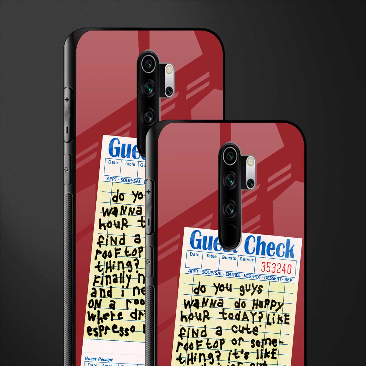 happy hour glass case for redmi note 8 pro image-2
