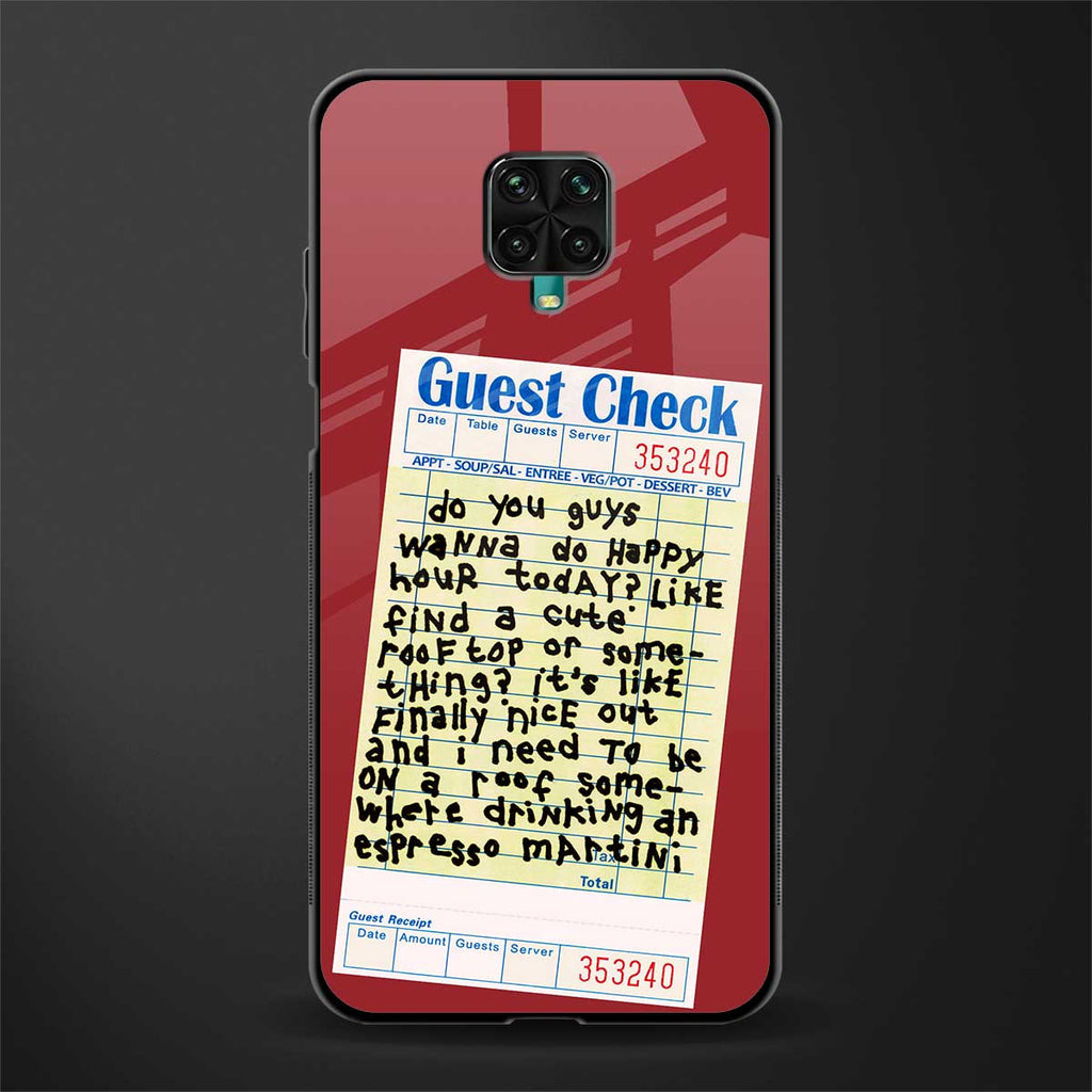 happy hour glass case for redmi note 9 pro image
