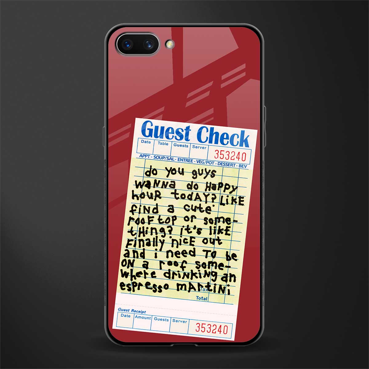 happy hour glass case for realme c1 image