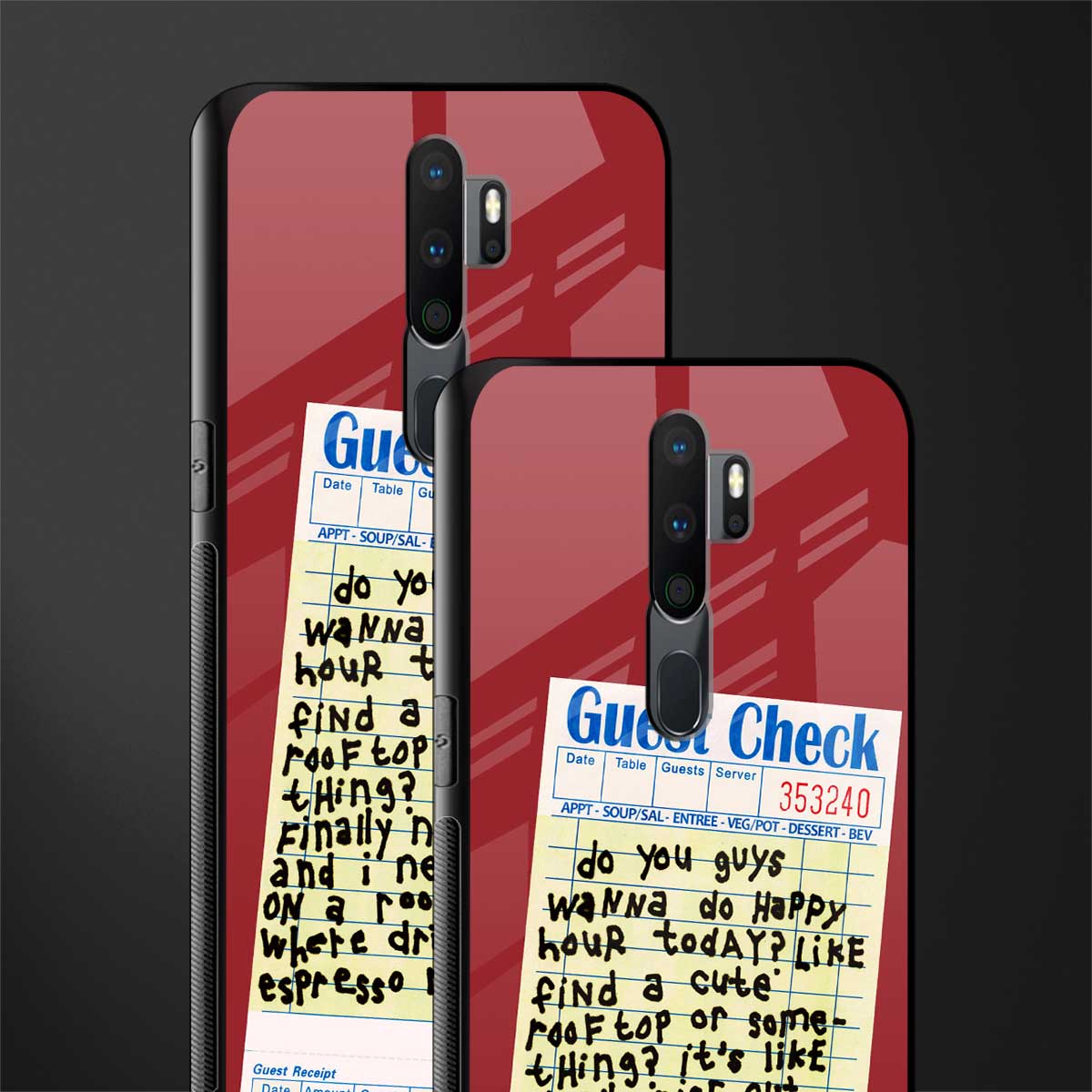 happy hour glass case for oppo a9 2020 image-2