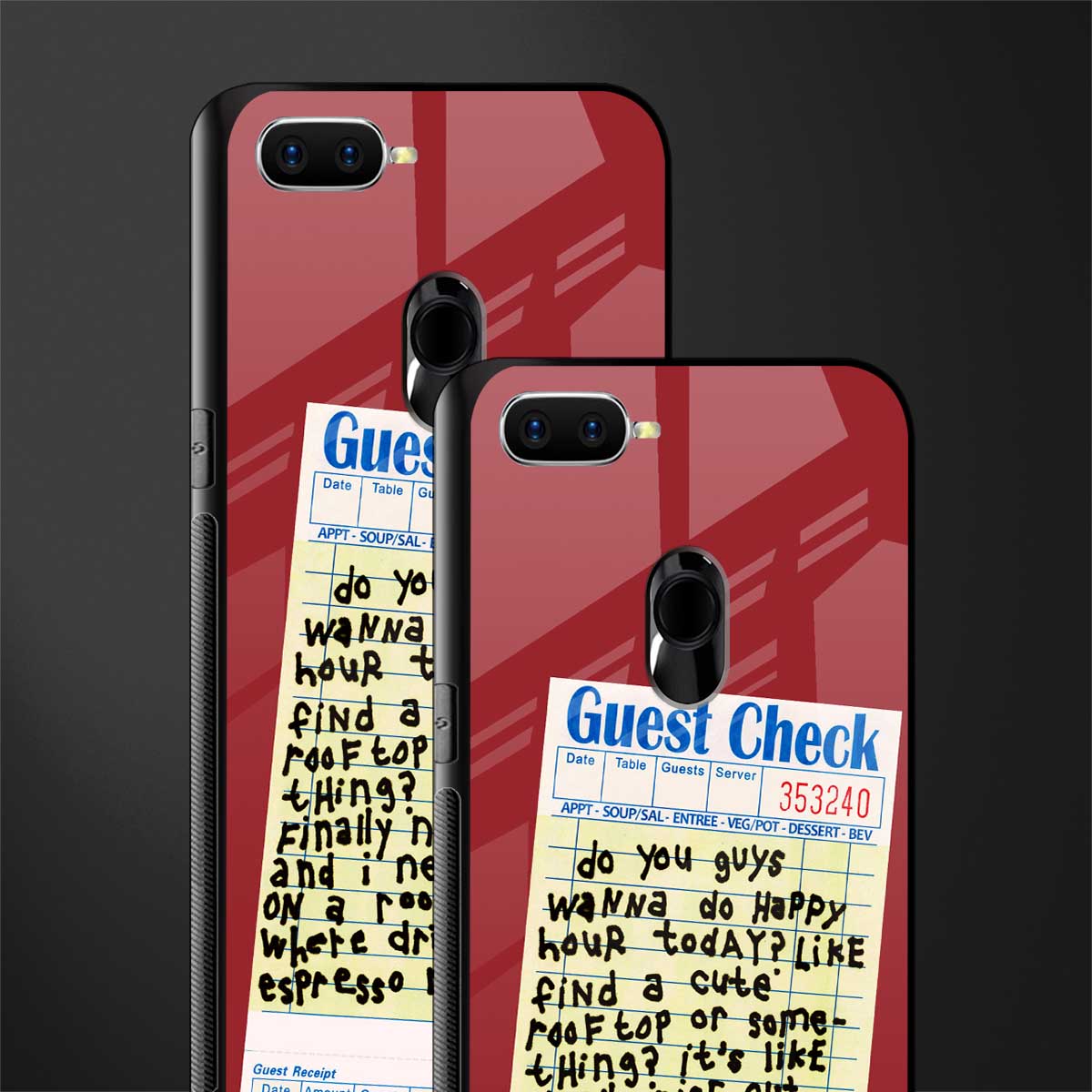 happy hour glass case for oppo a12 image-2