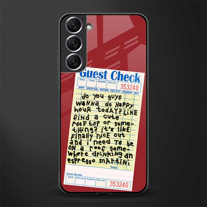 happy hour glass case for samsung galaxy s21 plus image