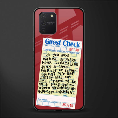 happy hour glass case for samsung galaxy a91 image