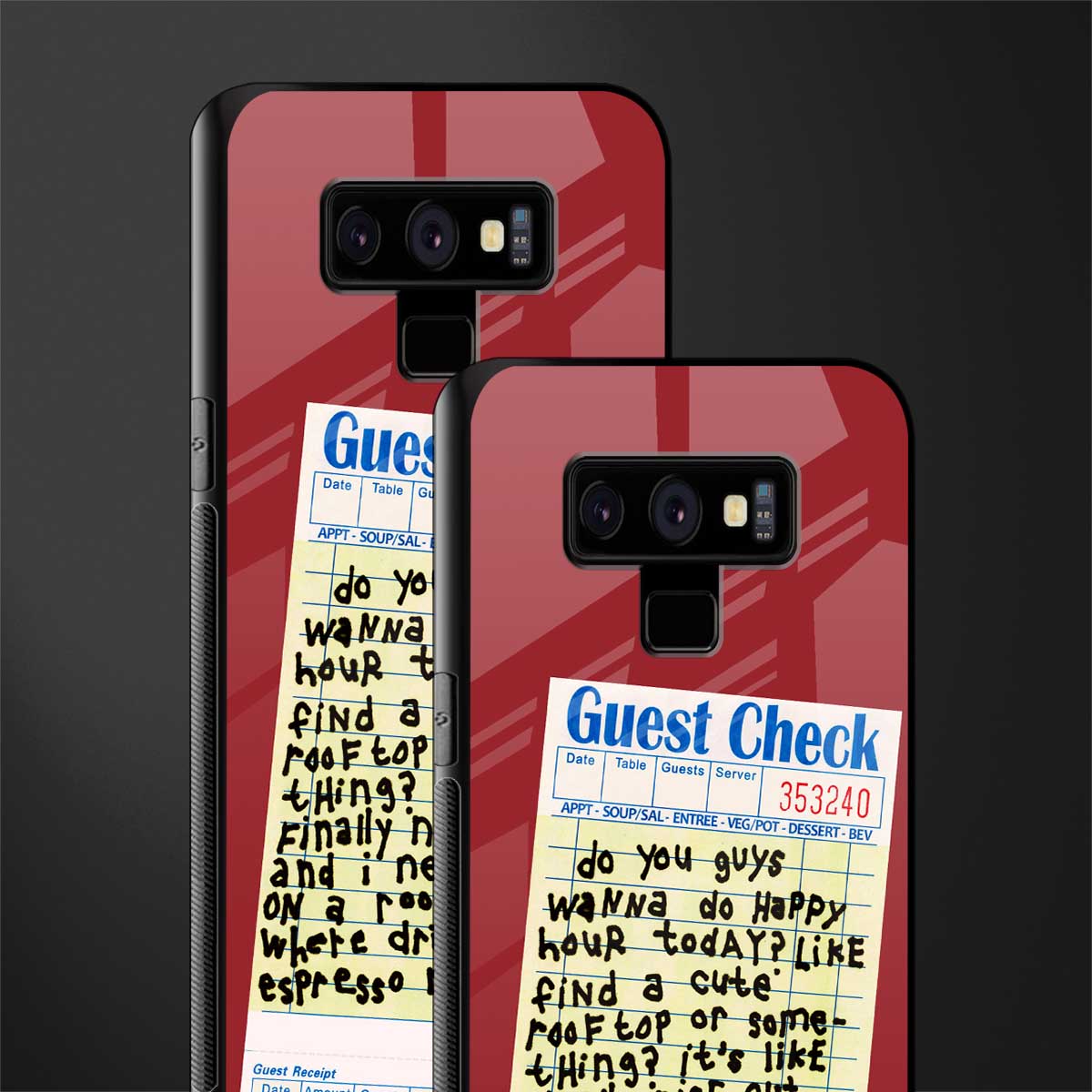 happy hour glass case for samsung galaxy note 9 image-2