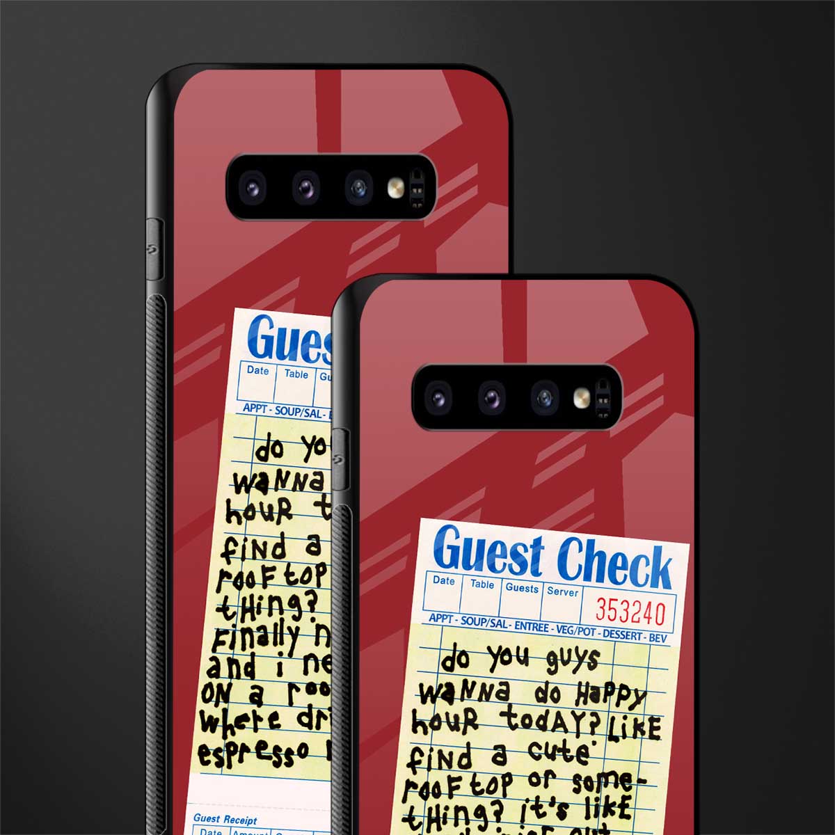 happy hour glass case for samsung galaxy s10 plus image-2
