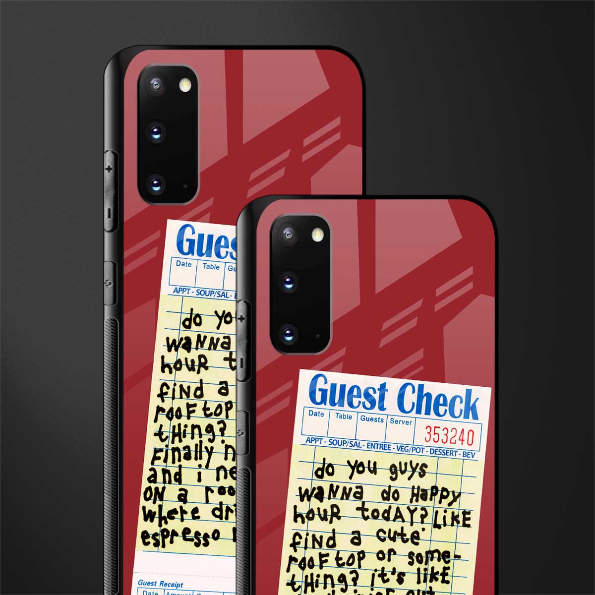 happy hour glass case for samsung galaxy s20 image-2