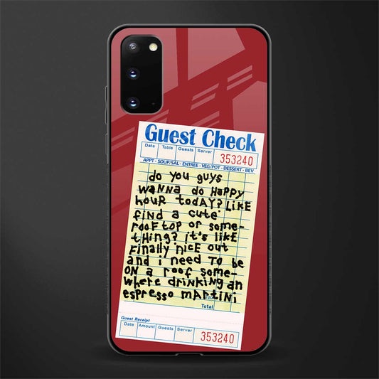 happy hour glass case for samsung galaxy s20 image