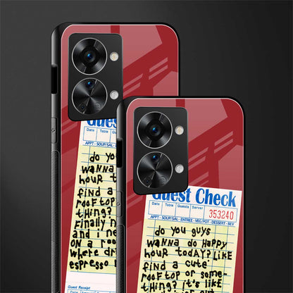 happy hour glass case for phone case | glass case for oneplus nord 2t 5g