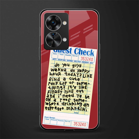 happy hour glass case for phone case | glass case for oneplus nord 2t 5g
