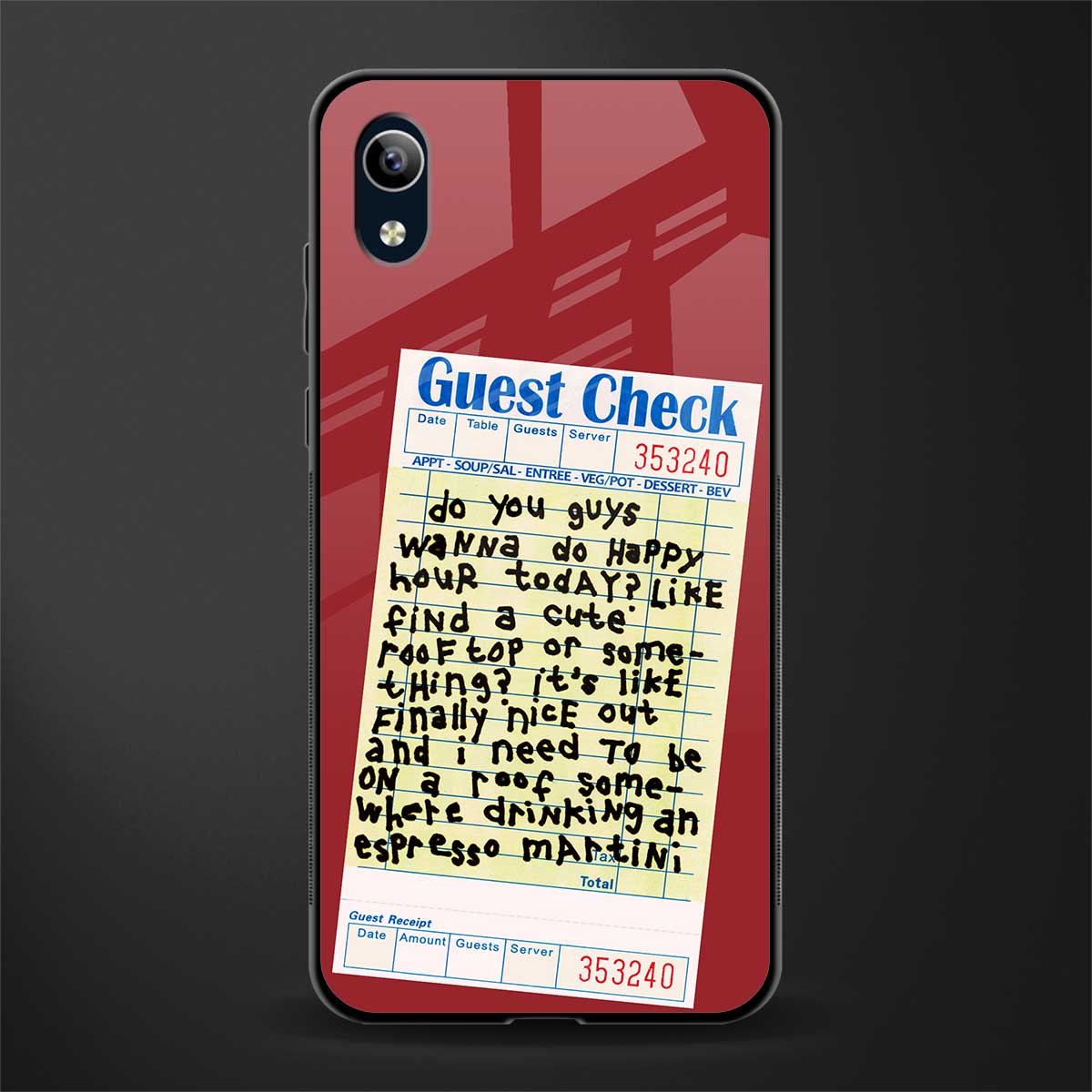 happy hour glass case for vivo y91i image