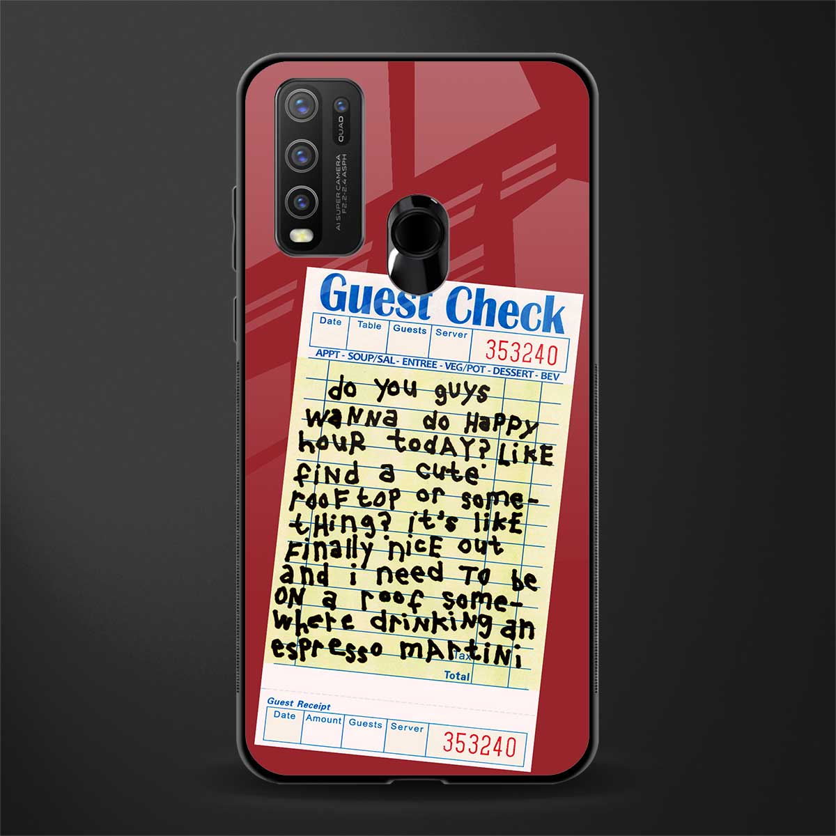 happy hour glass case for vivo y30 image