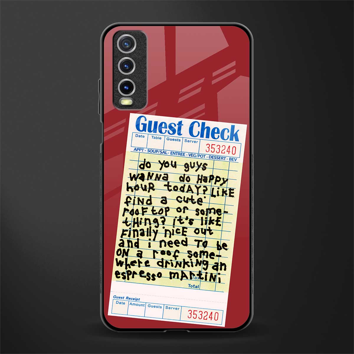 happy hour glass case for vivo y20i vivo y20t image