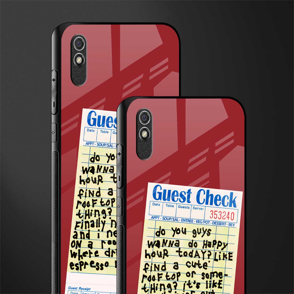 happy hour glass case for redmi 9i image-2