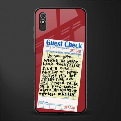 happy hour glass case for redmi 9i image